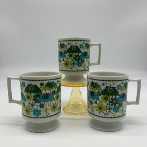 Vintage 60’s Umbrella Mugs